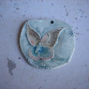Vintage EC Brinkman butterfly ornament bisque